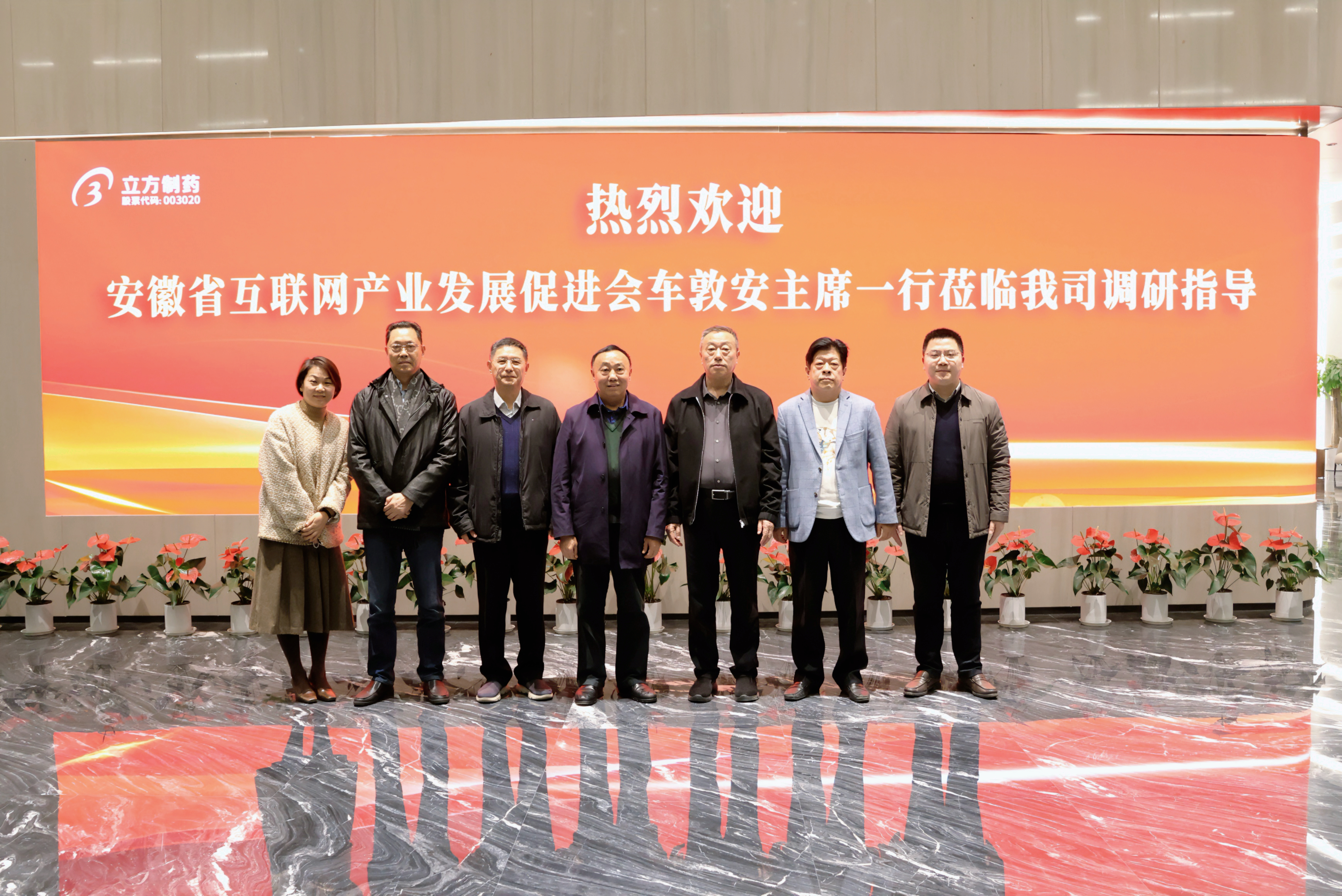 安徽省互聯網產業發展促進會車敦安主席一行蒞臨我司調研指導